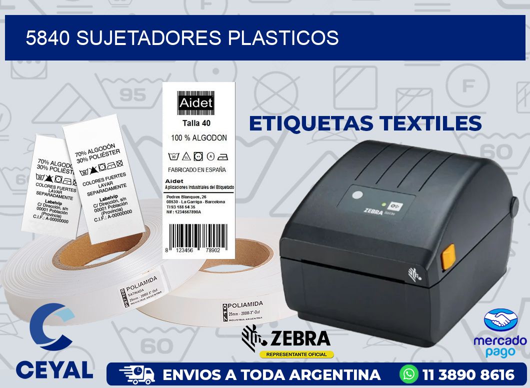 5840 SUJETADORES PLASTICOS