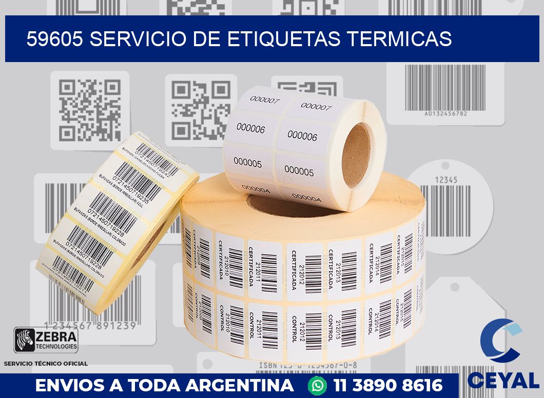 59605 SERVICIO DE ETIQUETAS TERMICAS