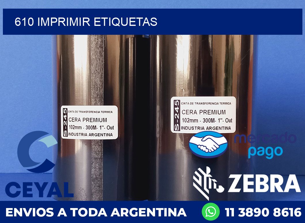 610 IMPRIMIR ETIQUETAS