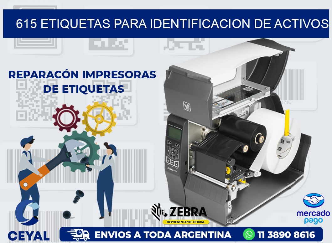615 ETIQUETAS PARA IDENTIFICACION DE ACTIVOS