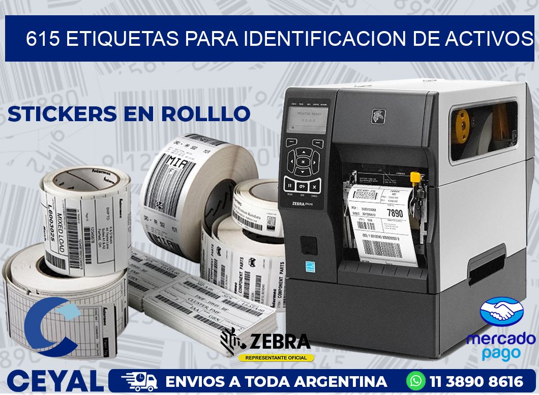 615 ETIQUETAS PARA IDENTIFICACION DE ACTIVOS