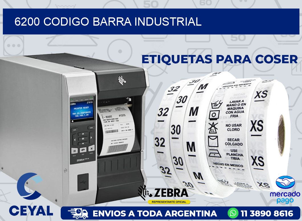 6200 CODIGO BARRA INDUSTRIAL