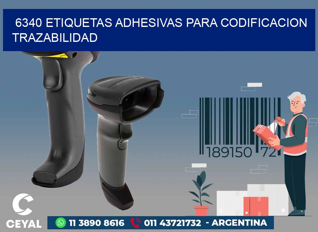 6340 ETIQUETAS ADHESIVAS PARA CODIFICACION TRAZABILIDAD
