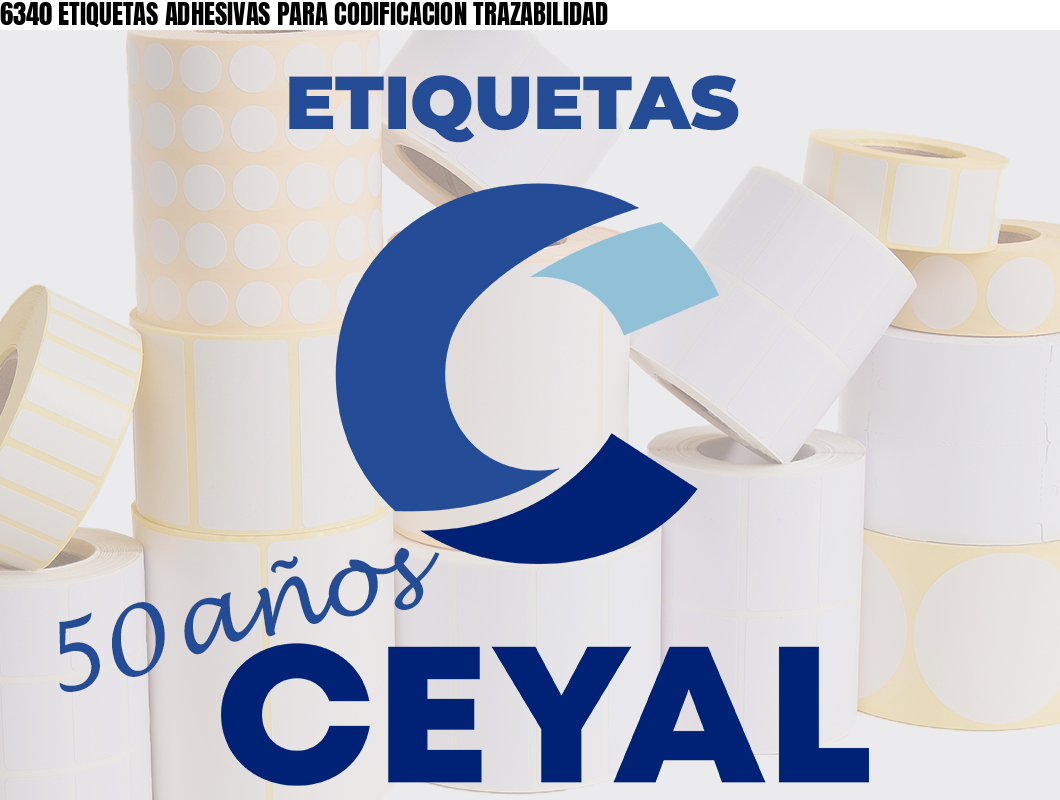 6340 ETIQUETAS ADHESIVAS PARA CODIFICACION TRAZABILIDAD