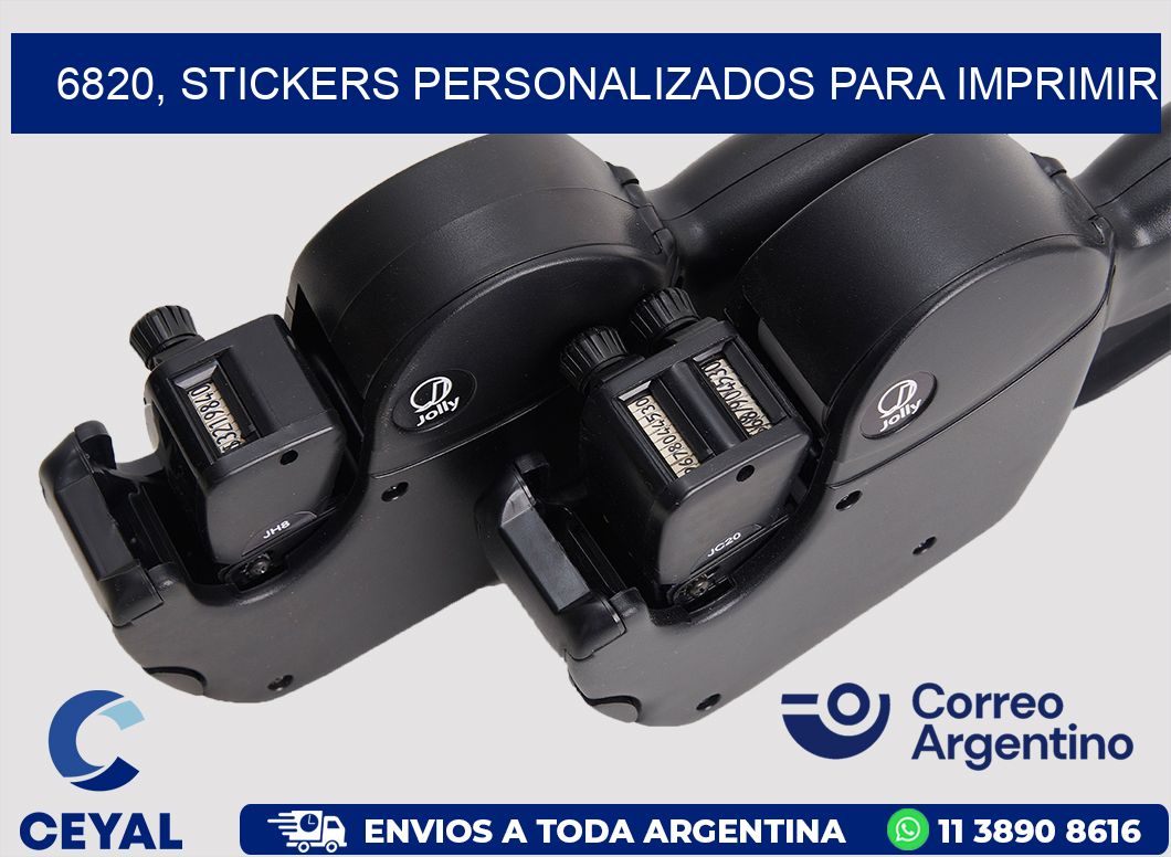 6820, stickers personalizados para imprimir