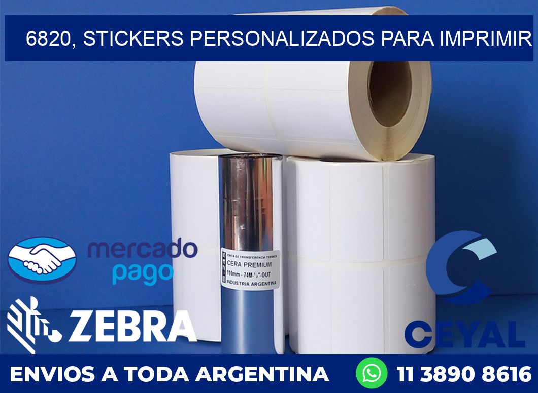 6820, stickers personalizados para imprimir