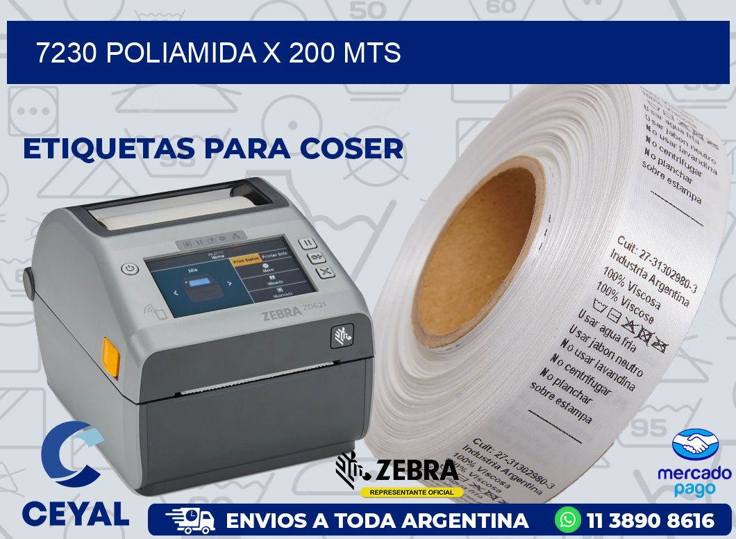 7230 POLIAMIDA X 200 MTS