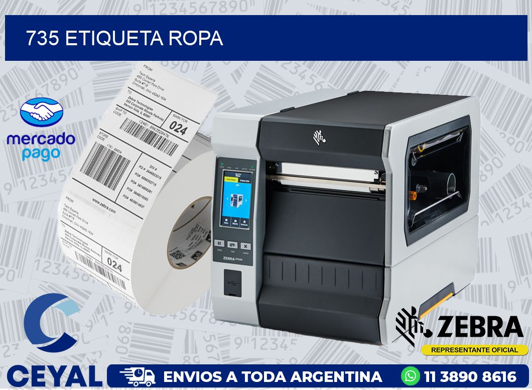 735 ETIQUETA ROPA