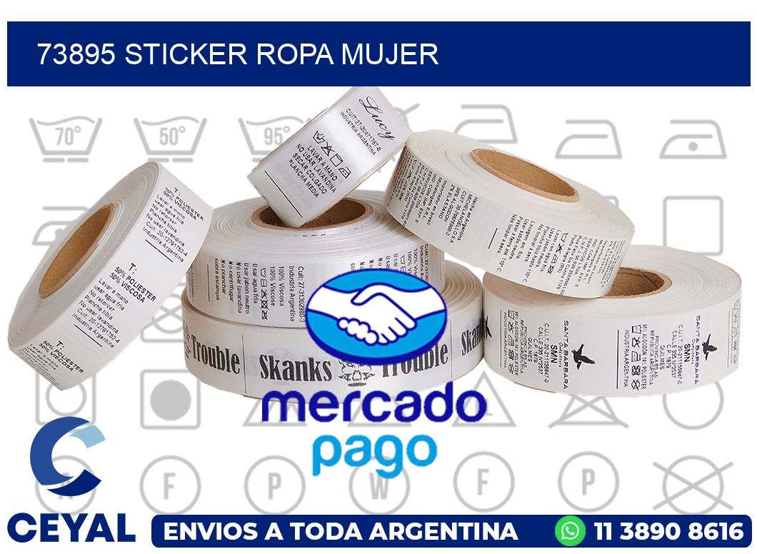 73895 STICKER ROPA MUJER