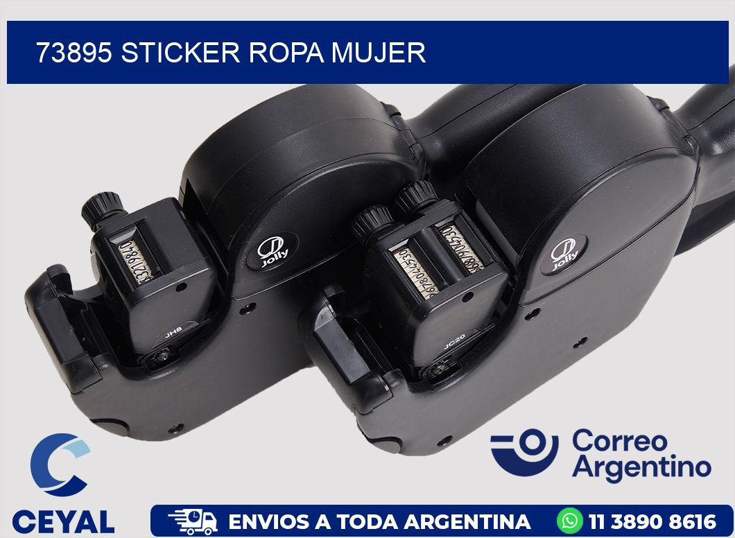73895 STICKER ROPA MUJER