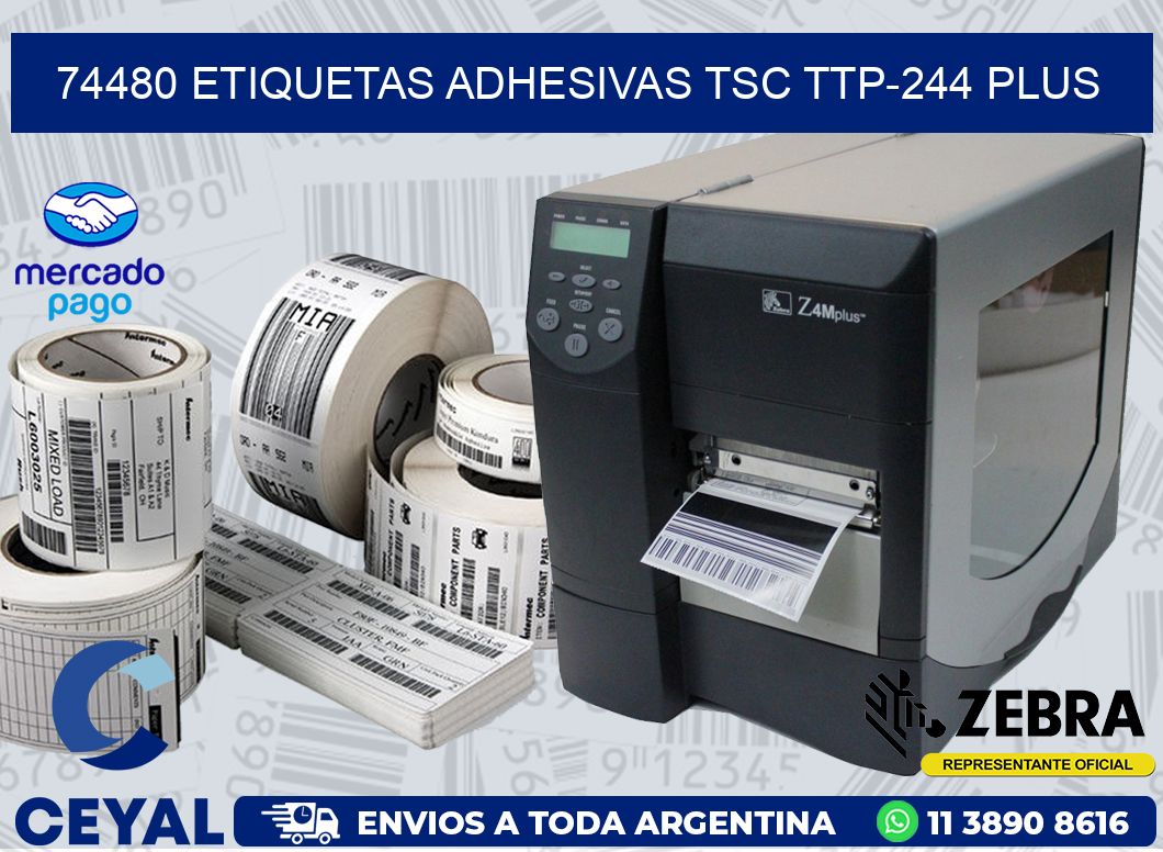 74480 ETIQUETAS ADHESIVAS TSC TTP-244 PLUS