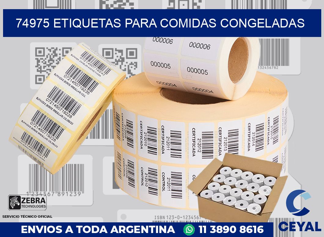 74975 ETIQUETAS PARA COMIDAS CONGELADAS