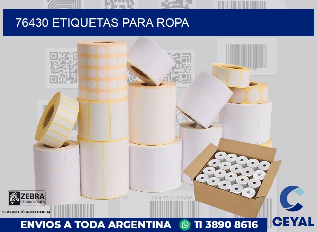 76430 ETIQUETAS PARA ROPA