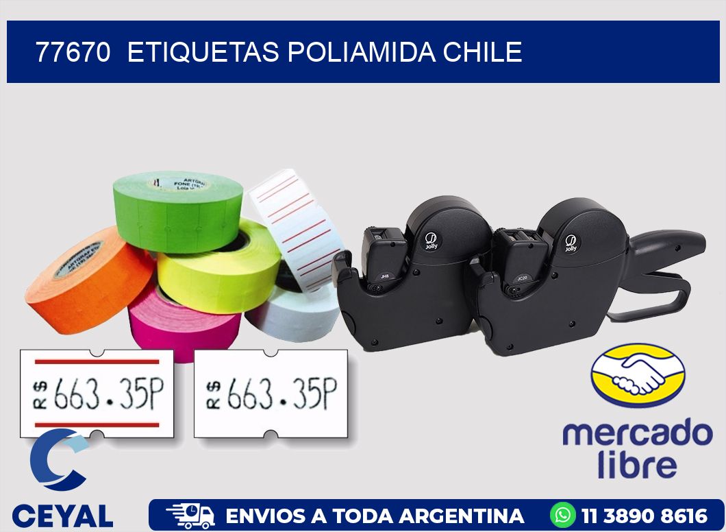 77670  ETIQUETAS POLIAMIDA CHILE