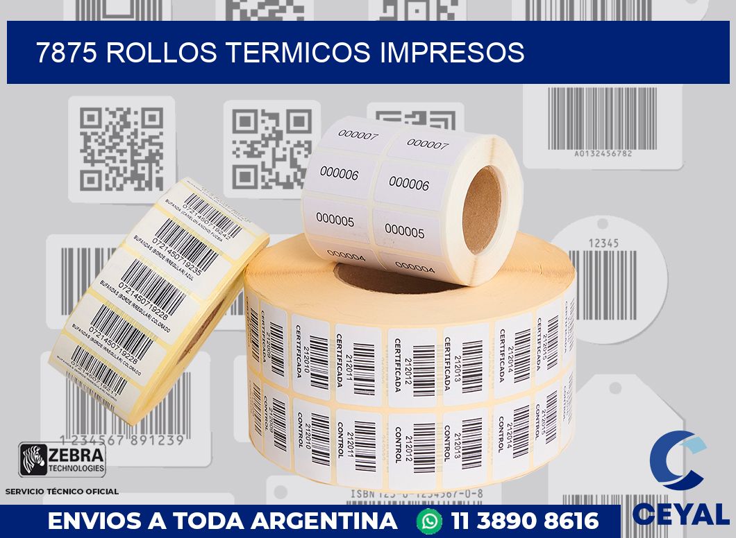 7875 ROLLOS TERMICOS IMPRESOS