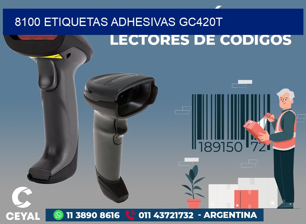 8100 ETIQUETAS ADHESIVAS GC420T