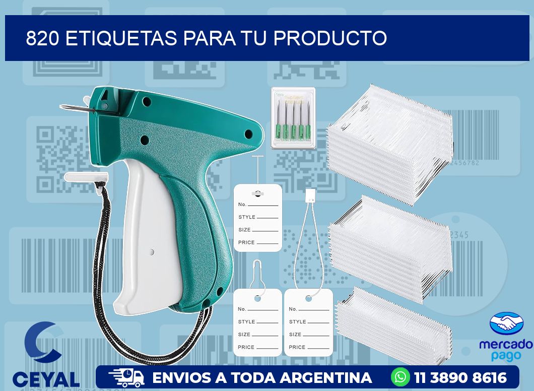 820 ETIQUETAS PARA TU PRODUCTO