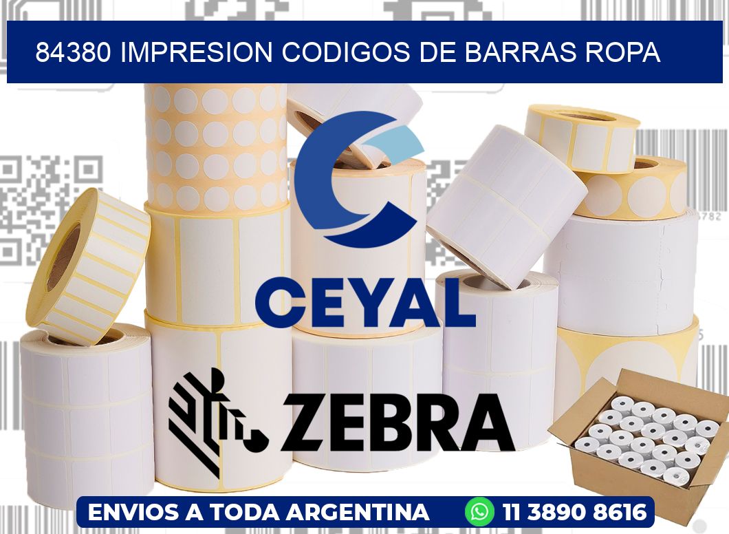 84380 IMPRESION CODIGOS DE BARRAS ROPA