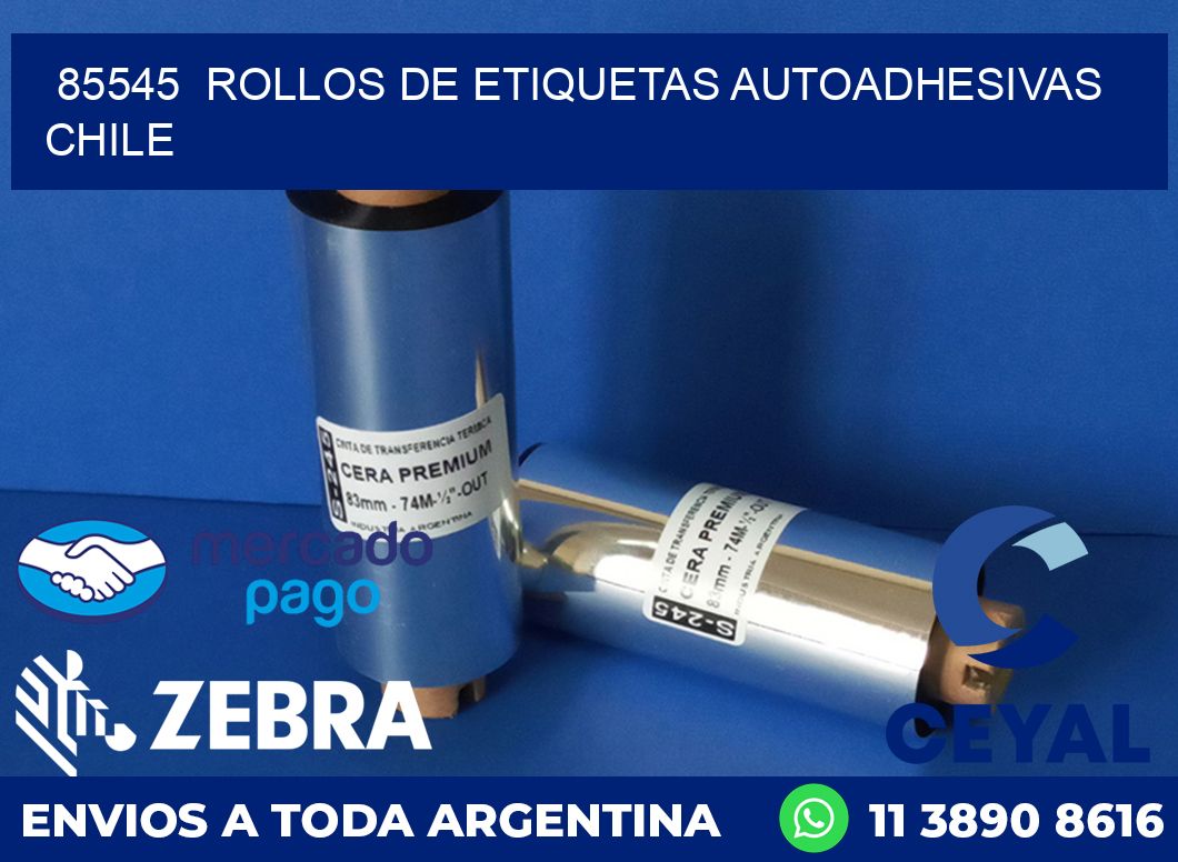 85545  ROLLOS DE ETIQUETAS AUTOADHESIVAS CHILE
