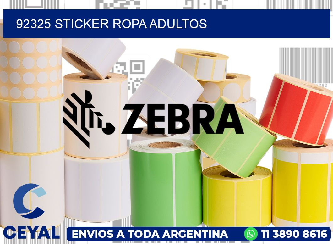 92325 STICKER ROPA ADULTOS