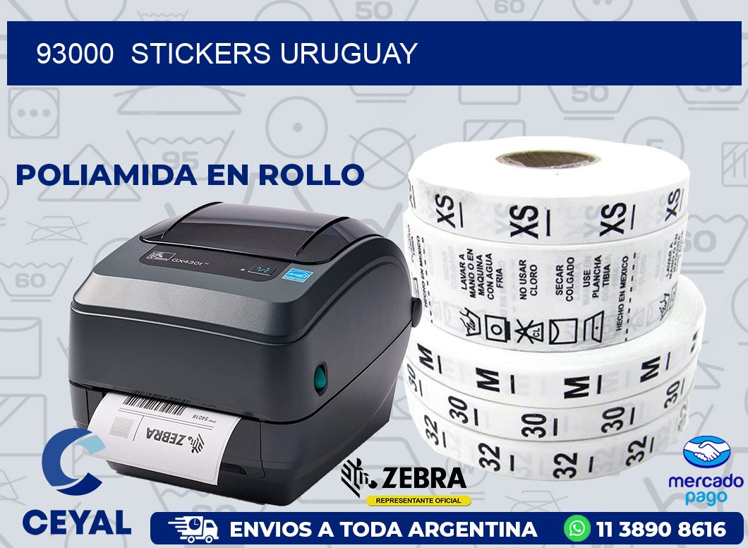 93000  STICKERS URUGUAY