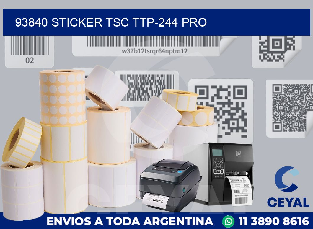 93840 STICKER TSC TTP-244 PRO