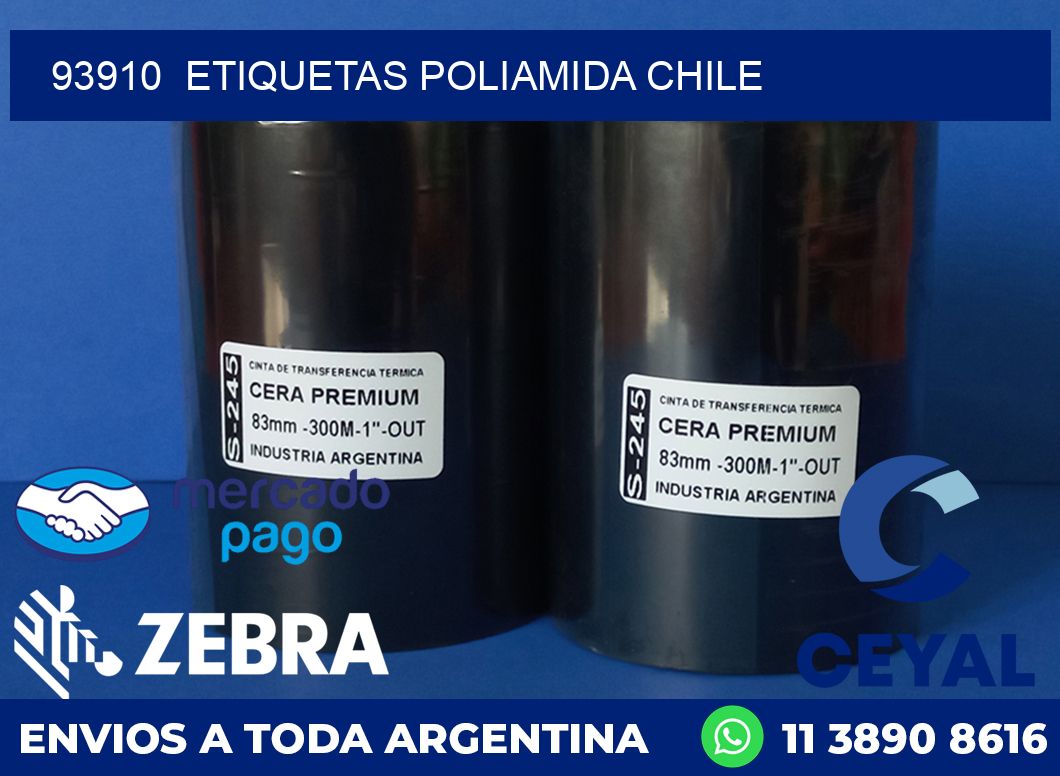 93910  ETIQUETAS POLIAMIDA CHILE