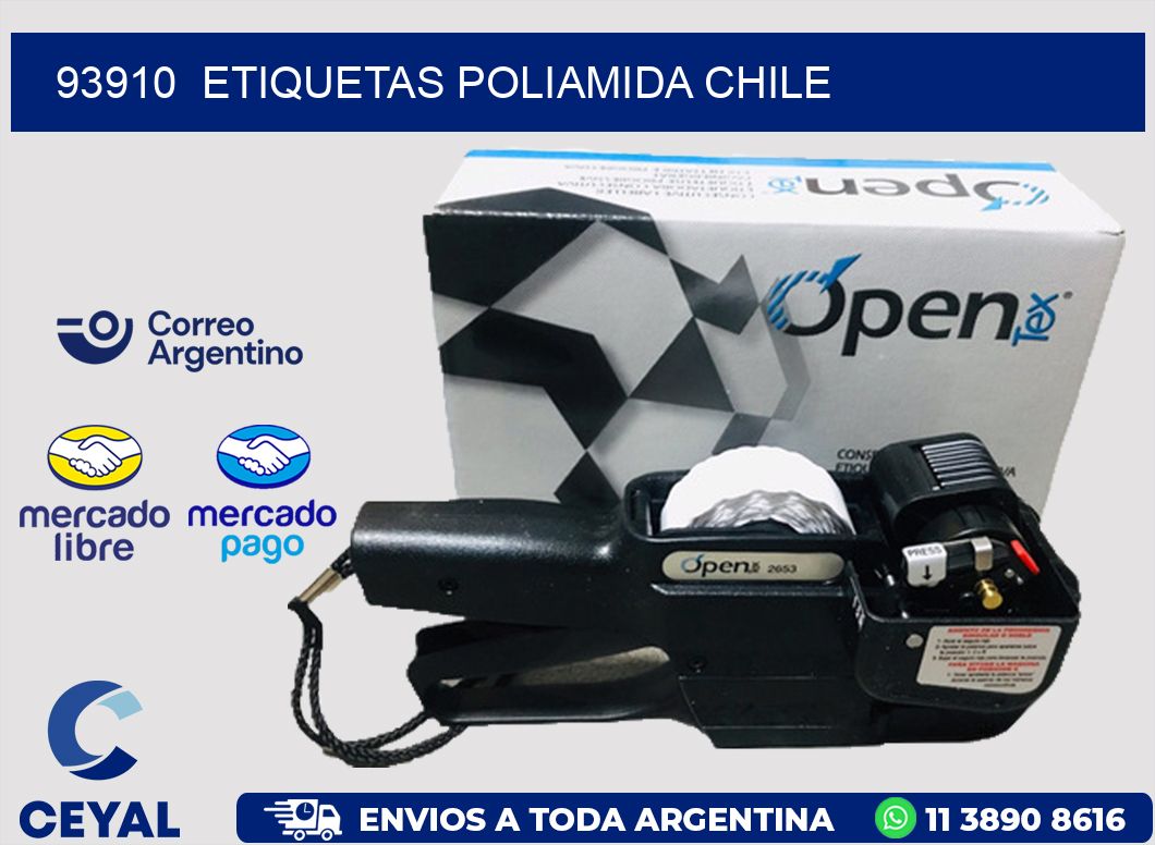 93910  ETIQUETAS POLIAMIDA CHILE