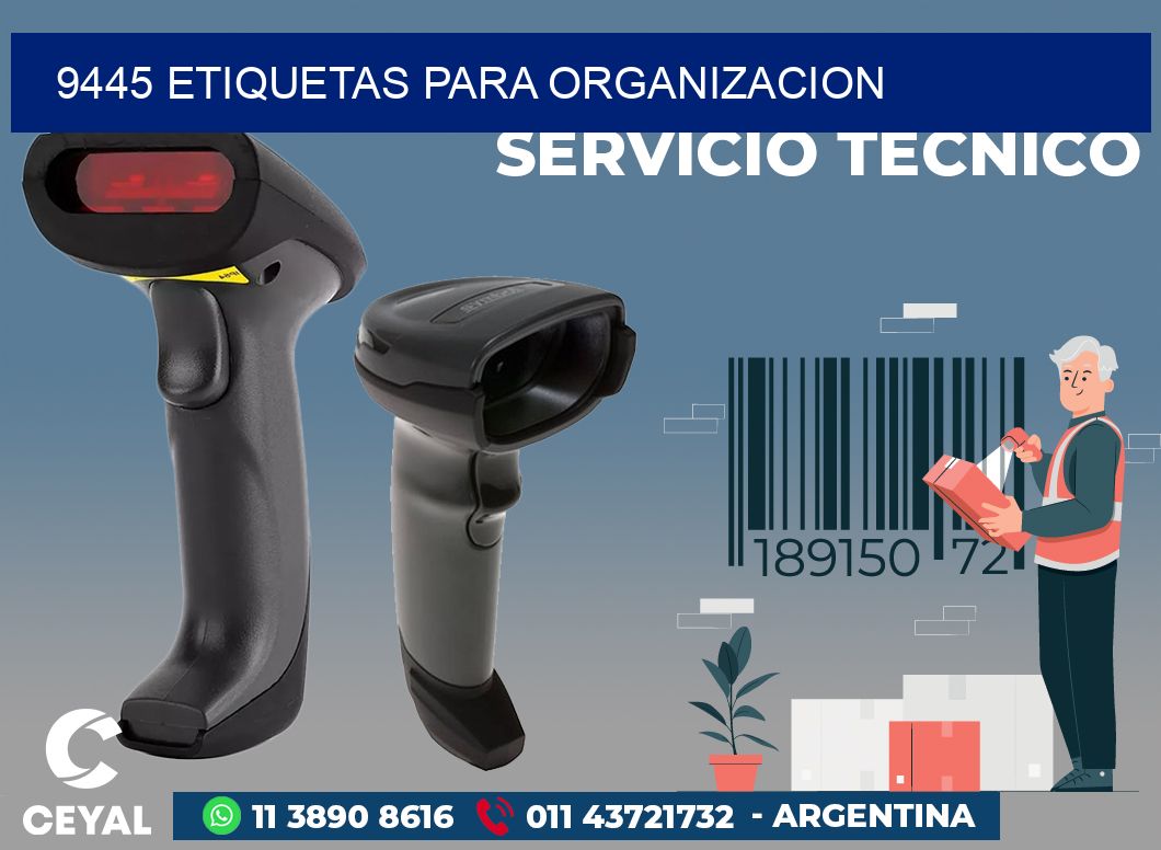 9445 ETIQUETAS PARA ORGANIZACION