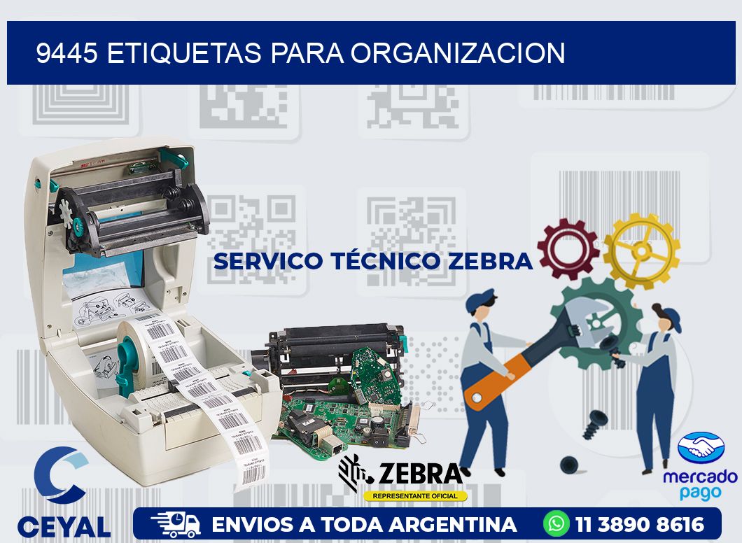 9445 ETIQUETAS PARA ORGANIZACION