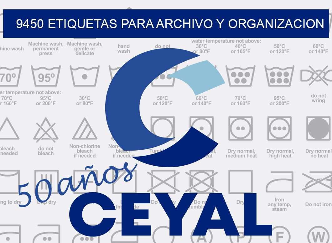 9450 ETIQUETAS PARA ARCHIVO Y ORGANIZACION