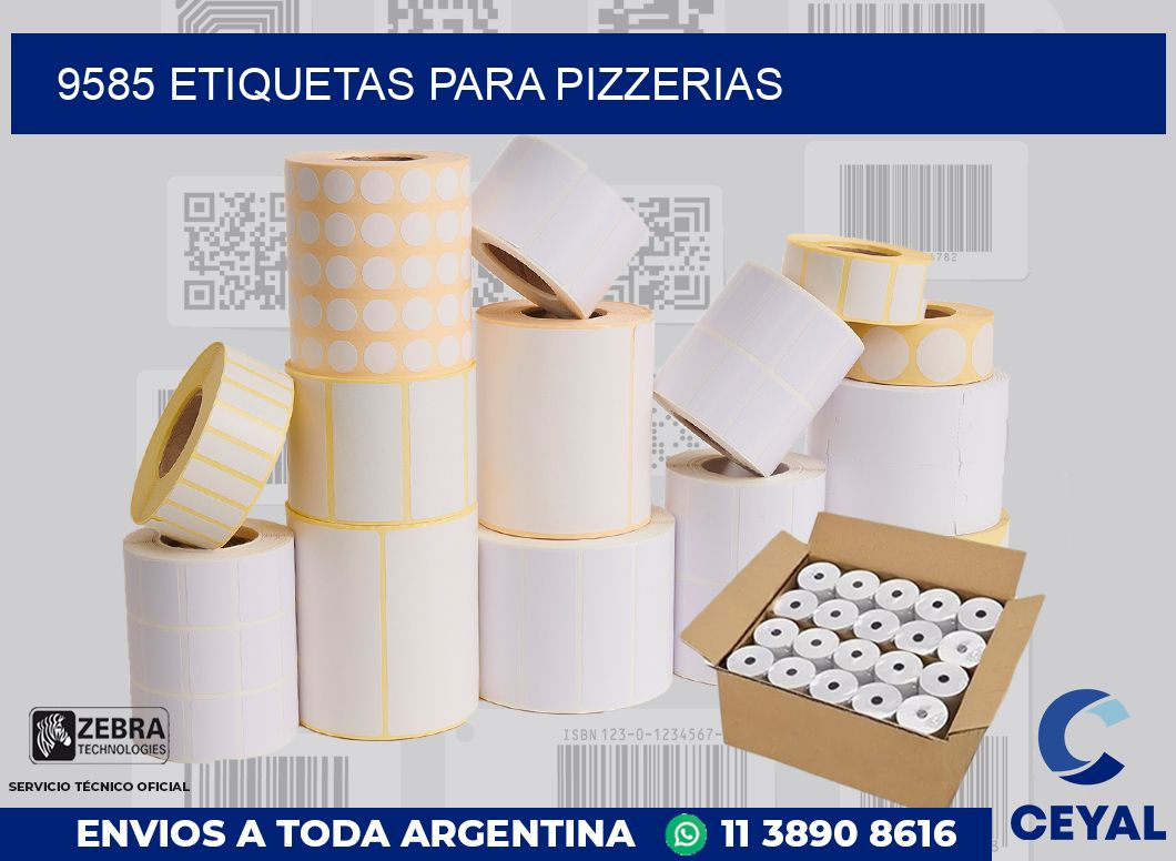 9585 ETIQUETAS PARA PIZZERIAS