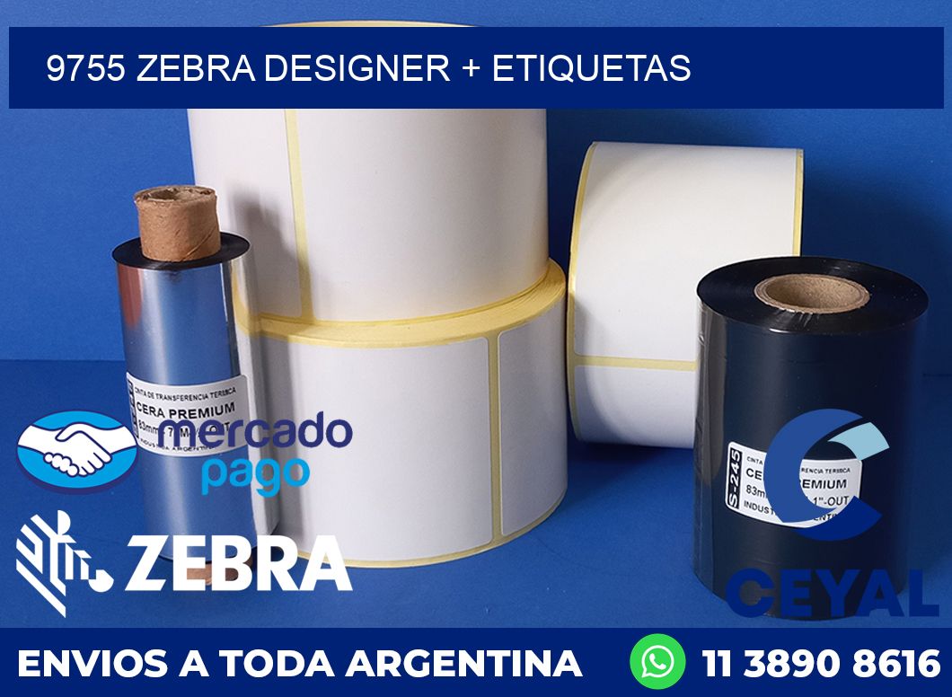 9755 ZEBRA DESIGNER + ETIQUETAS