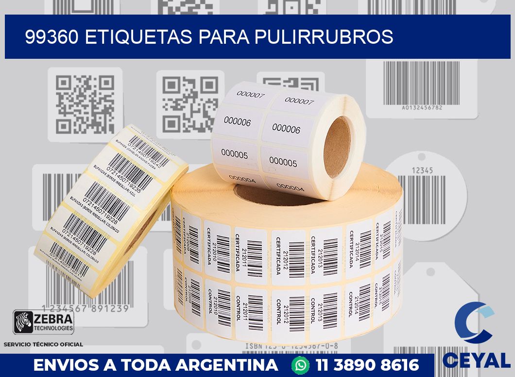 99360 ETIQUETAS PARA PULIRRUBROS