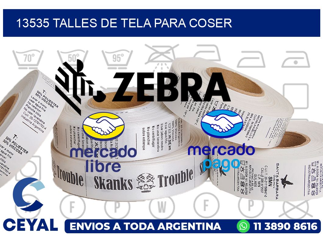13535 TALLES DE TELA PARA COSER