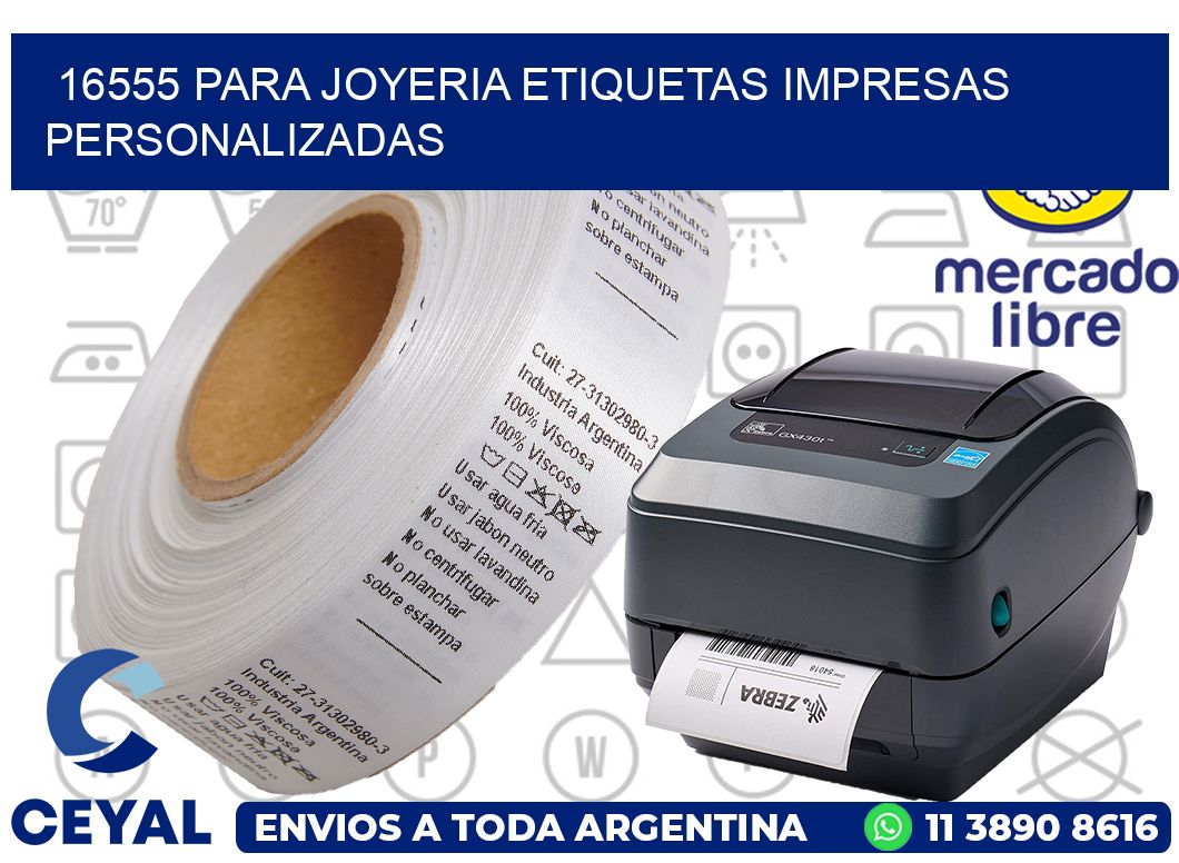 16555 PARA JOYERIA ETIQUETAS IMPRESAS PERSONALIZADAS