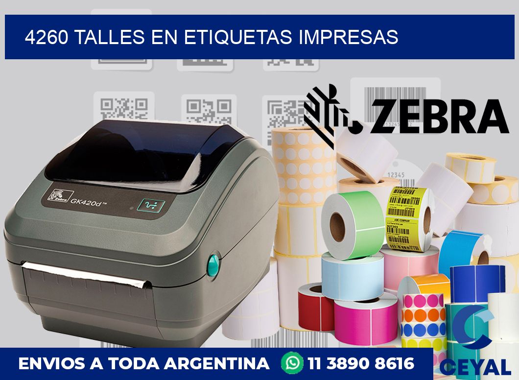 4260 TALLES EN ETIQUETAS IMPRESAS