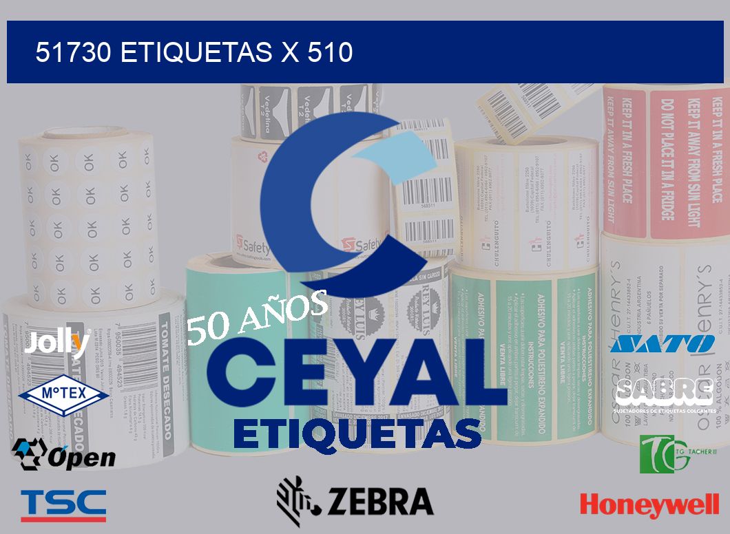 51730 Etiquetas x 510