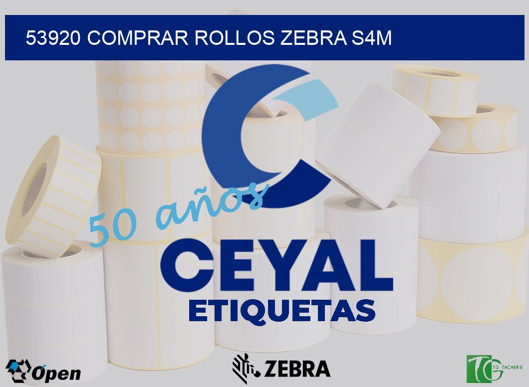 53920 COMPRAR ROLLOS ZEBRA S4M