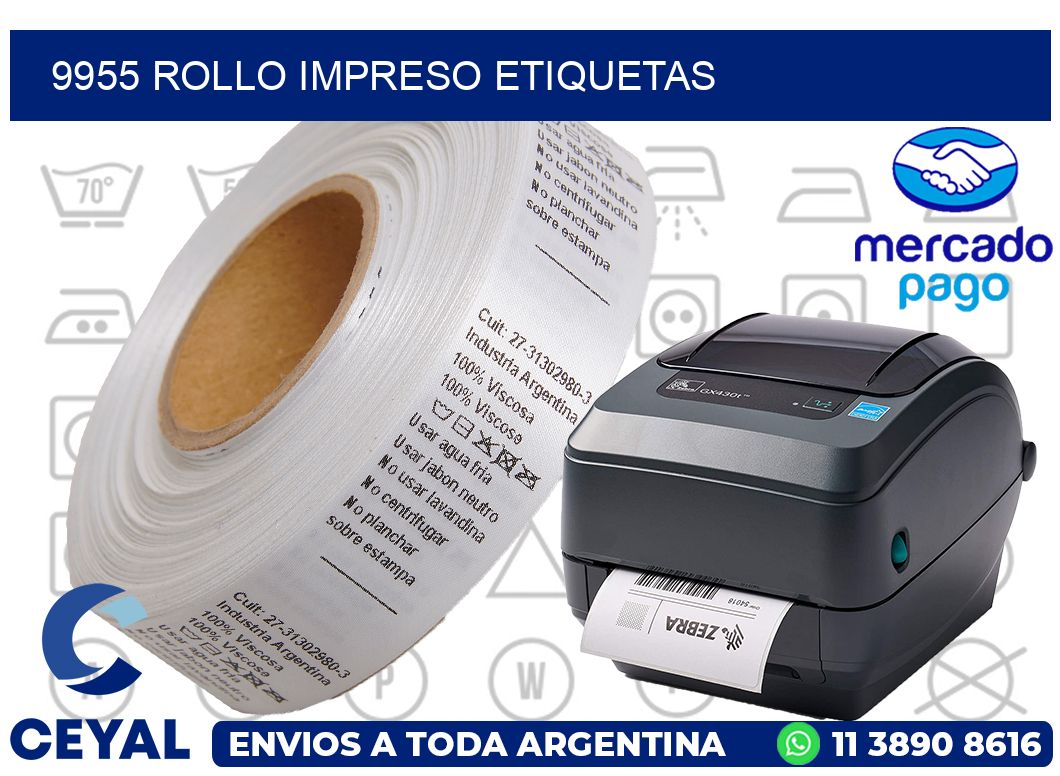 9955 ROLLO IMPRESO ETIQUETAS