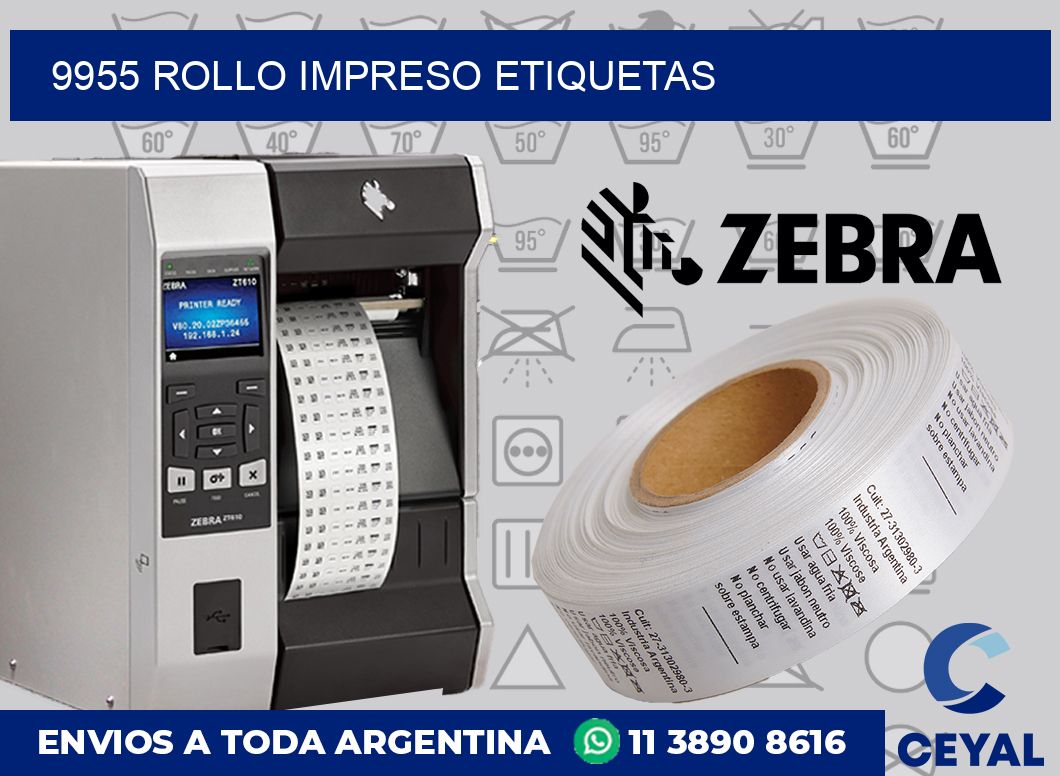 9955 ROLLO IMPRESO ETIQUETAS