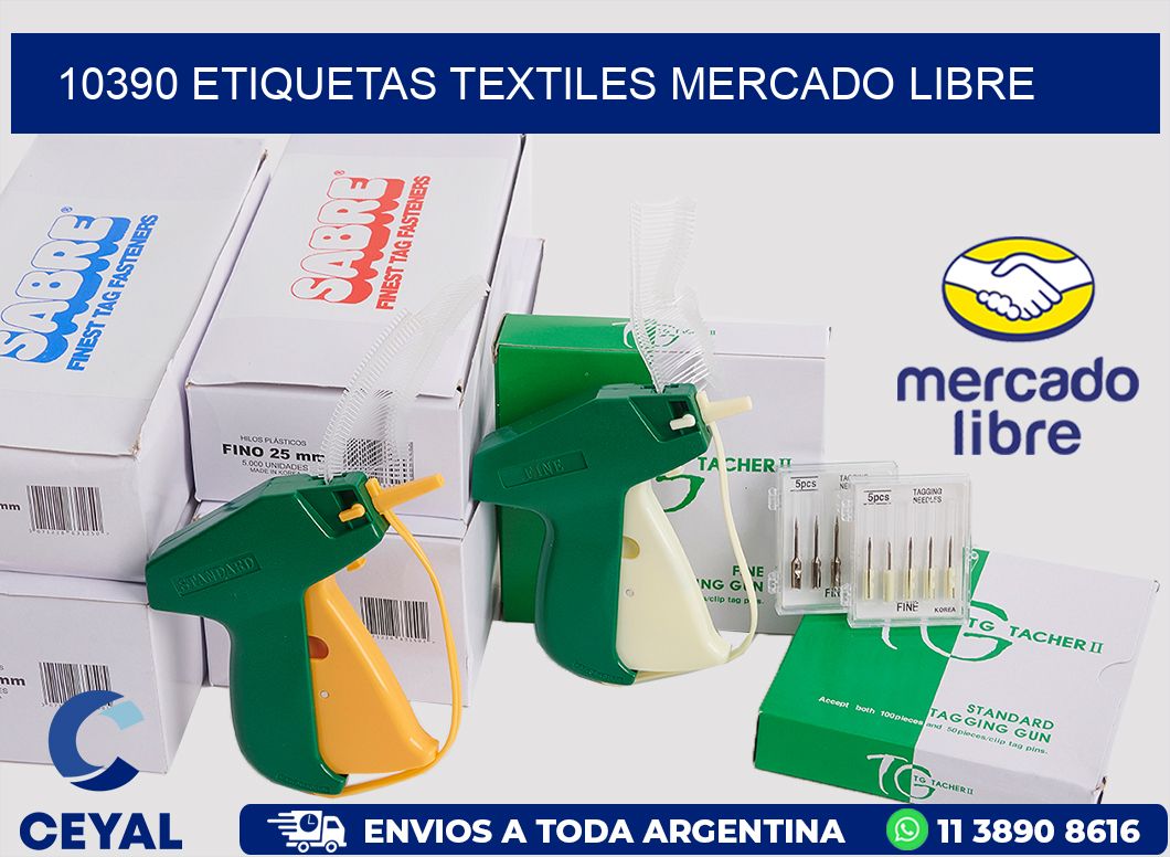 10390 ETIQUETAS TEXTILES MERCADO LIBRE