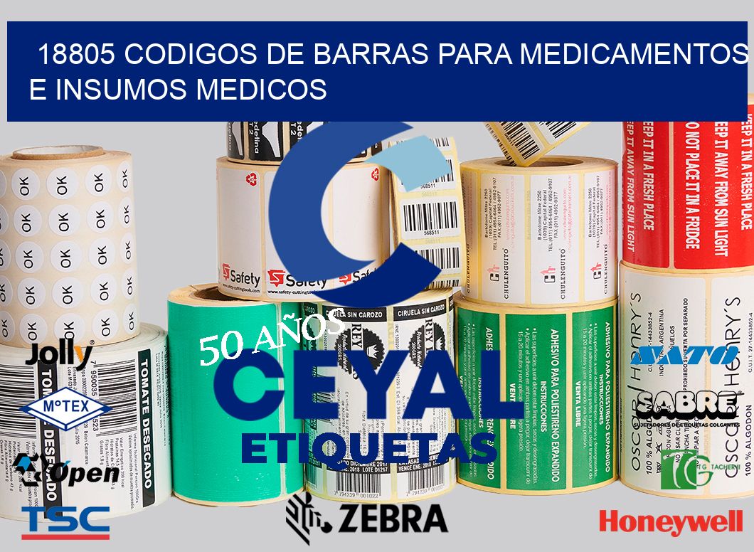 18805 CODIGOS DE BARRAS PARA MEDICAMENTOS E INSUMOS MEDICOS
