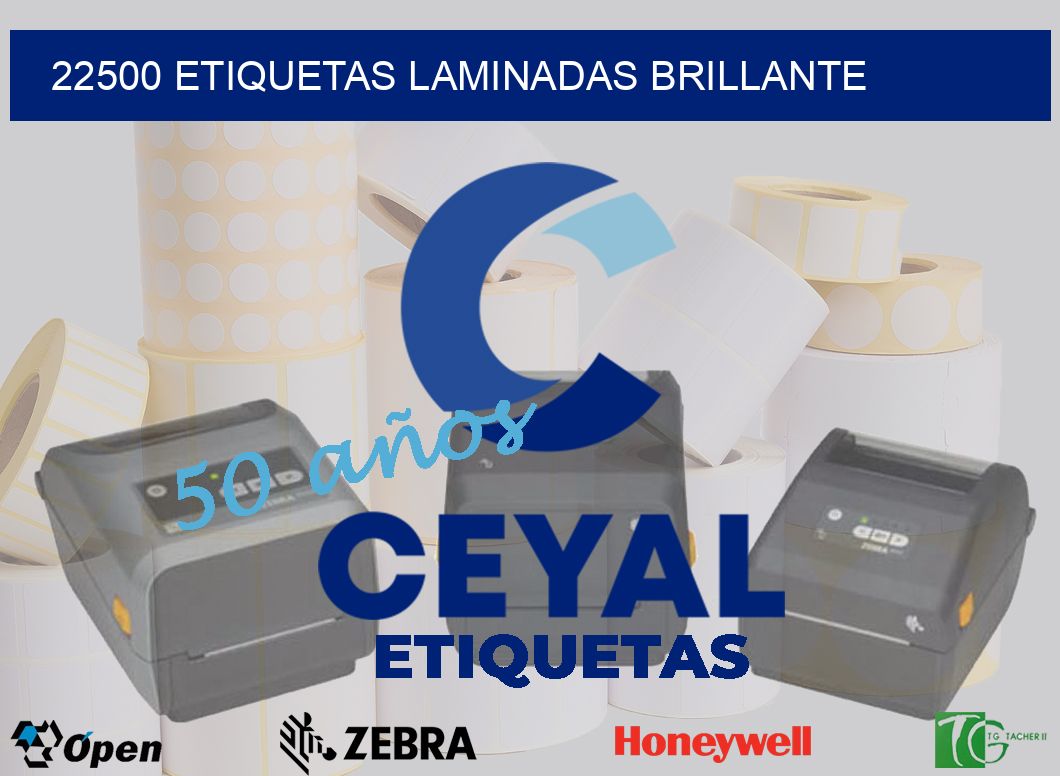 22500 Etiquetas laminadas brillante