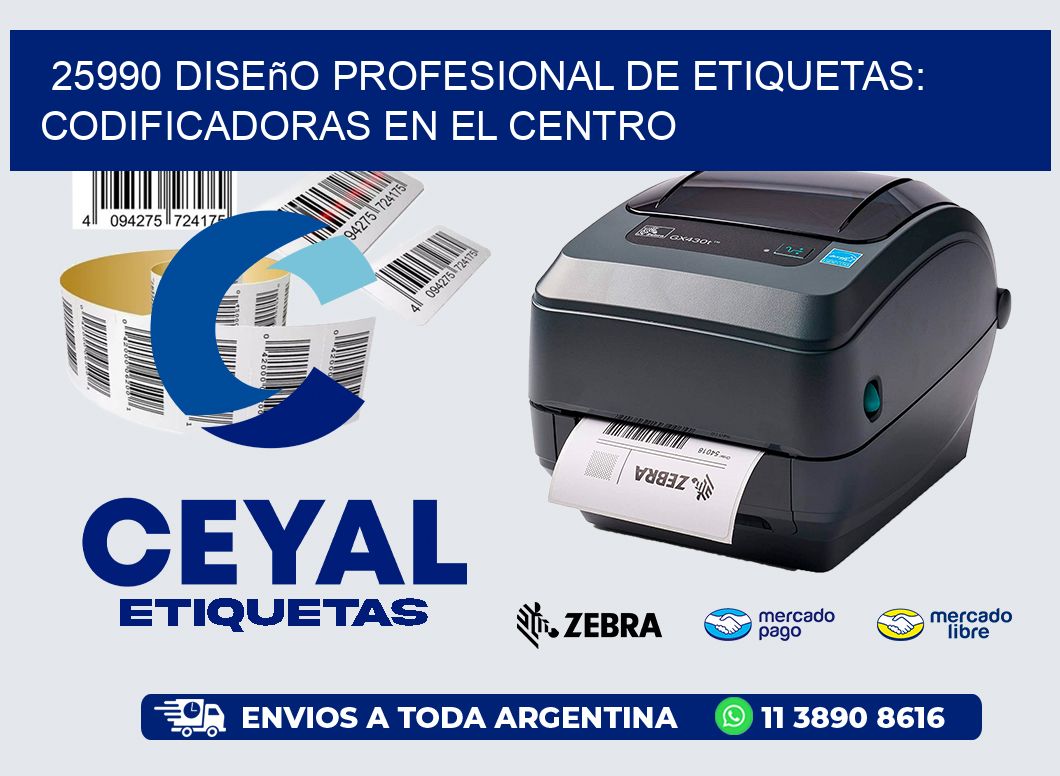 25990 Diseño Profesional de Etiquetas: Codificadoras en el Centro