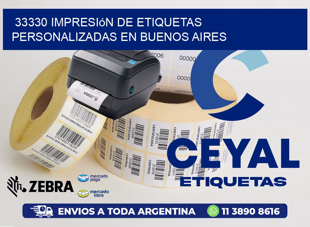 33330 Impresión de Etiquetas Personalizadas en Buenos Aires