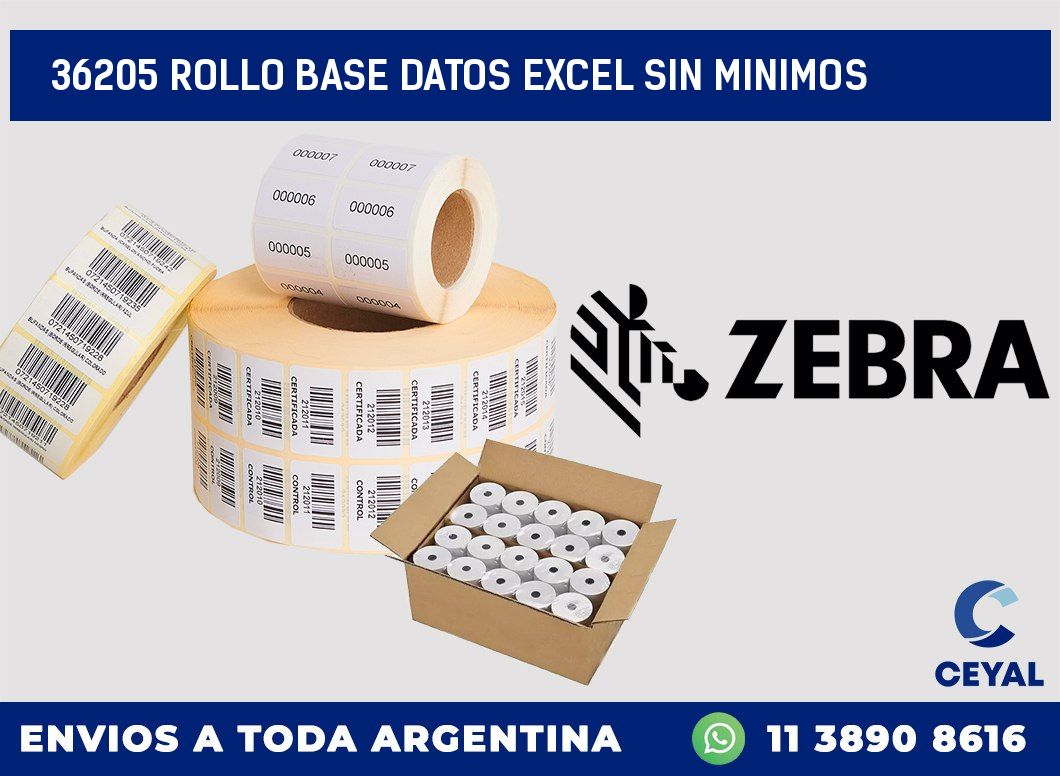 36205 rollo base datos excel sin minimos