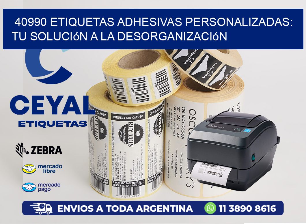 40990 Etiquetas Adhesivas Personalizadas: Tu Solución a la Desorganización