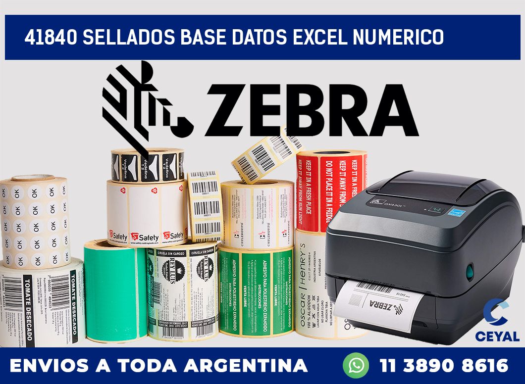 41840 sellados base datos excel numerico