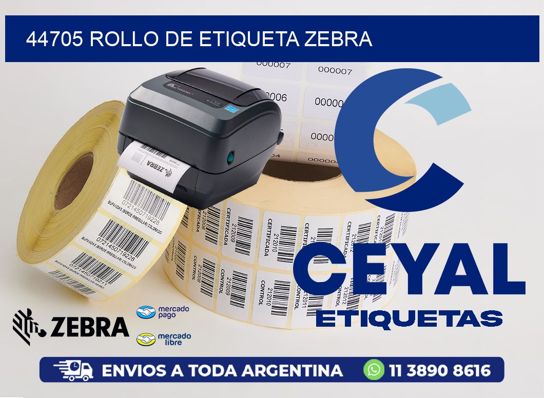 44705 ROLLO DE ETIQUETA ZEBRA